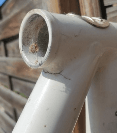 Mountain bike frame crack